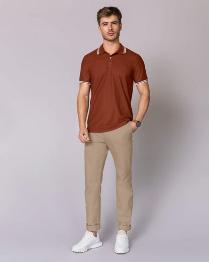 Pantalón bota recta en drill de tacto suave stretch - M2249P