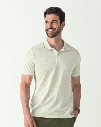 75210 👕 Camiseta Tipo Polo con Cuello y Mangas Tejidas REF. M2654M