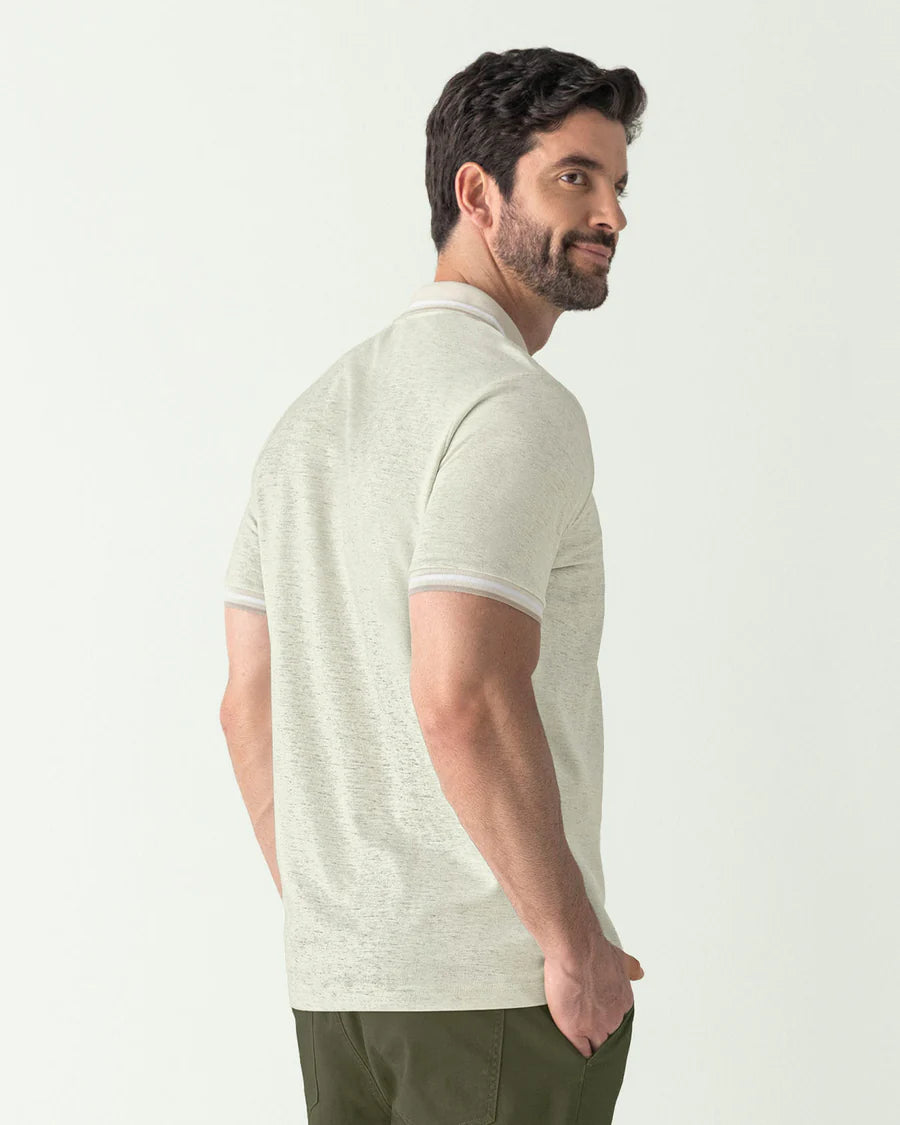 75210 👕 Camiseta Tipo Polo con Cuello y Mangas Tejidas REF. M2654M