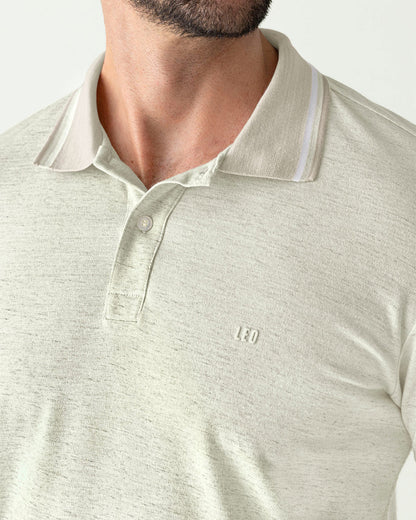 75210 👕 Camiseta Tipo Polo con Cuello y Mangas Tejidas REF. M2654M
