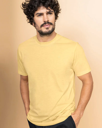Camiseta manga corta con logo bordado en frente - M2843M