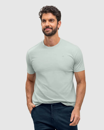 Camiseta manga corta con logo bordado en frente - M2843M