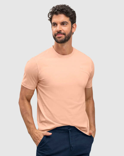Camiseta manga corta con logo bordado en frente - M2843M