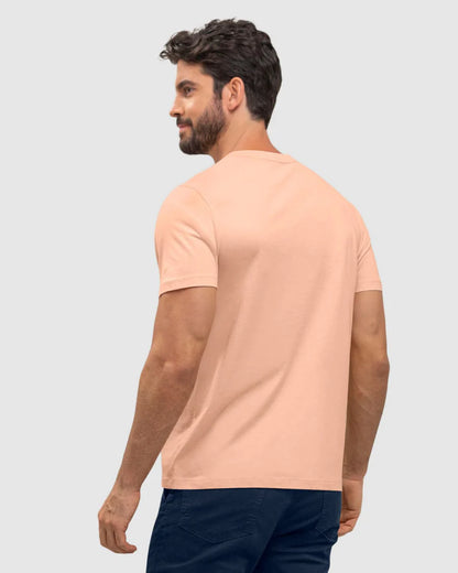 Camiseta manga corta con logo bordado en frente - M2843M