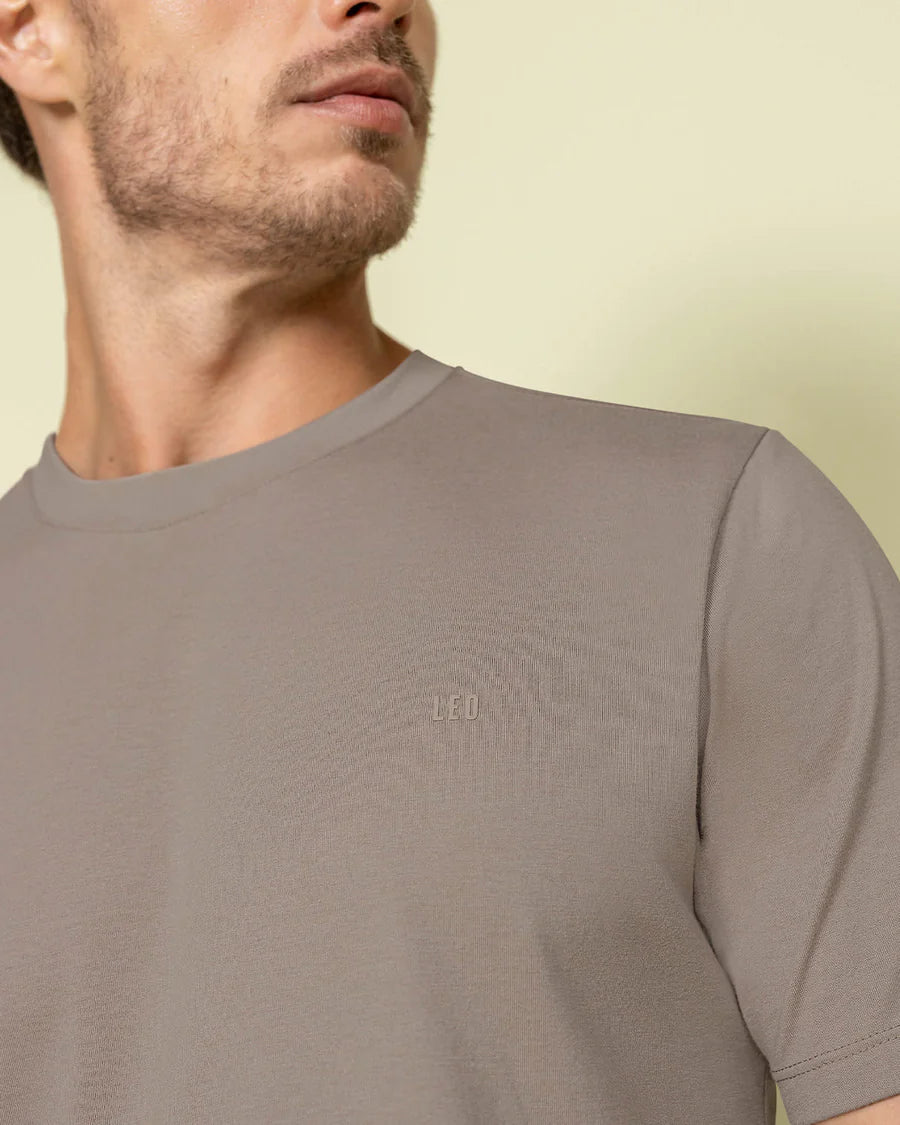 Camiseta manga corta con logo bordado en frente - M2843M