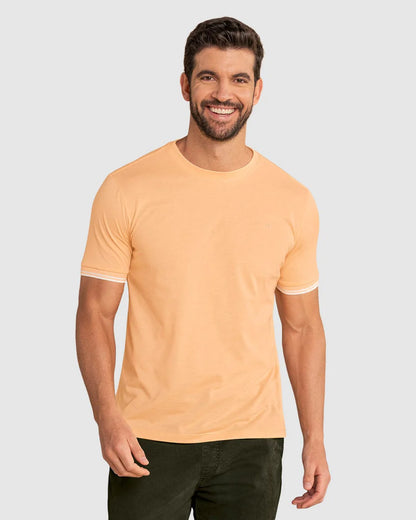 Camiseta cuello redondo manga corta