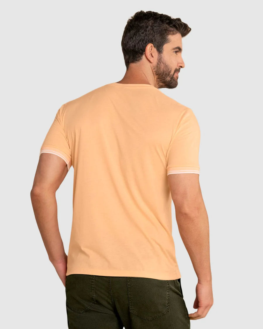Camiseta cuello redondo manga corta