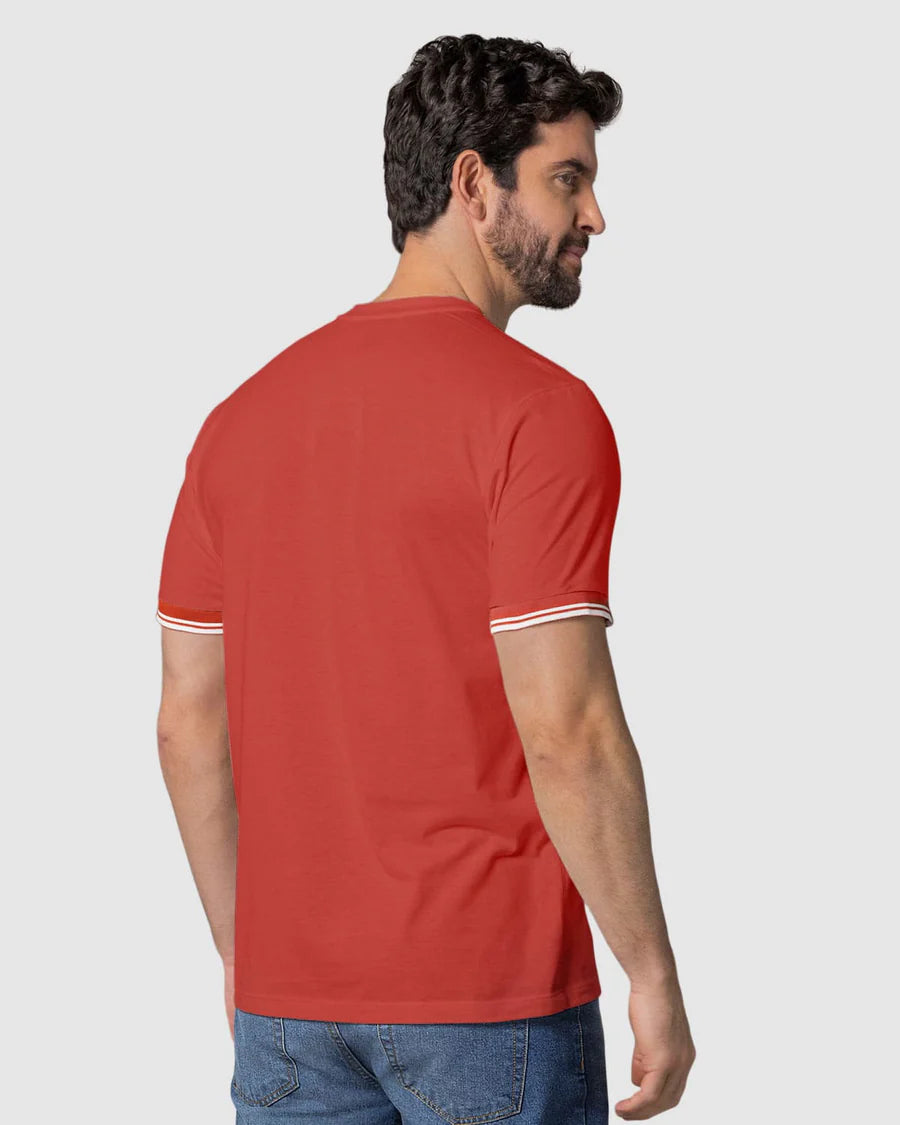 Camiseta cuello redondo manga corta