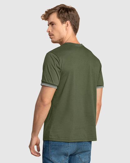 Camiseta cuello redondo manga corta