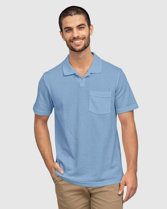 Camiseta tipo polo con bolsillo en frente - M3064