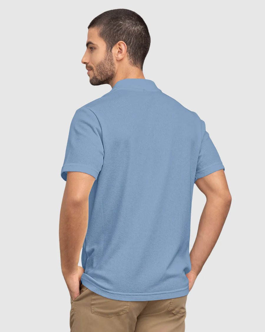 Camiseta tipo polo con bolsillo en frente - M3064