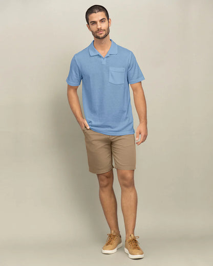 Camiseta tipo polo con bolsillo en frente - M3064