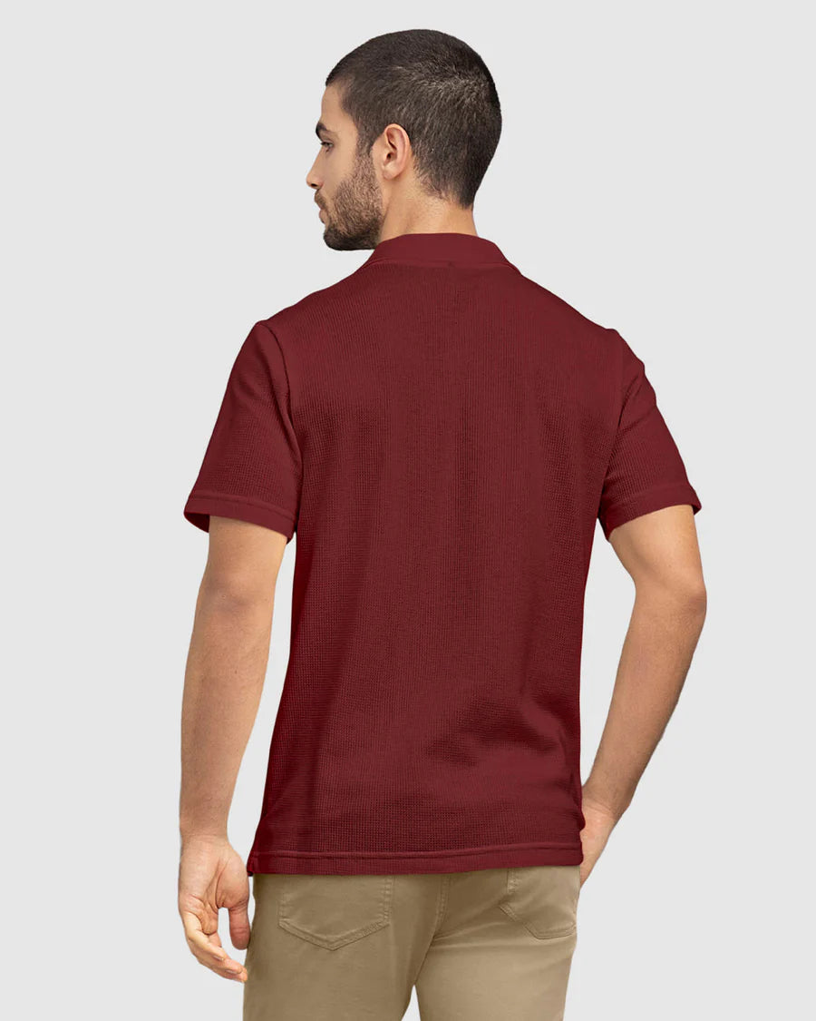 Camiseta tipo polo con bolsillo en frente - M3064