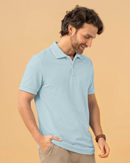 7528 👕 Camiseta Tipo Polo Manga Corta Masculina REF. M3115