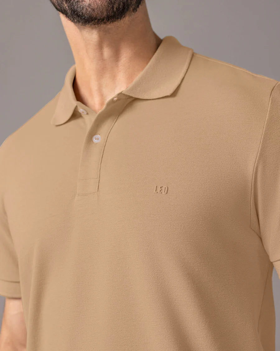 Camiseta tipo polo manga corta masculina