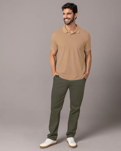 Camiseta tipo polo manga corta masculina