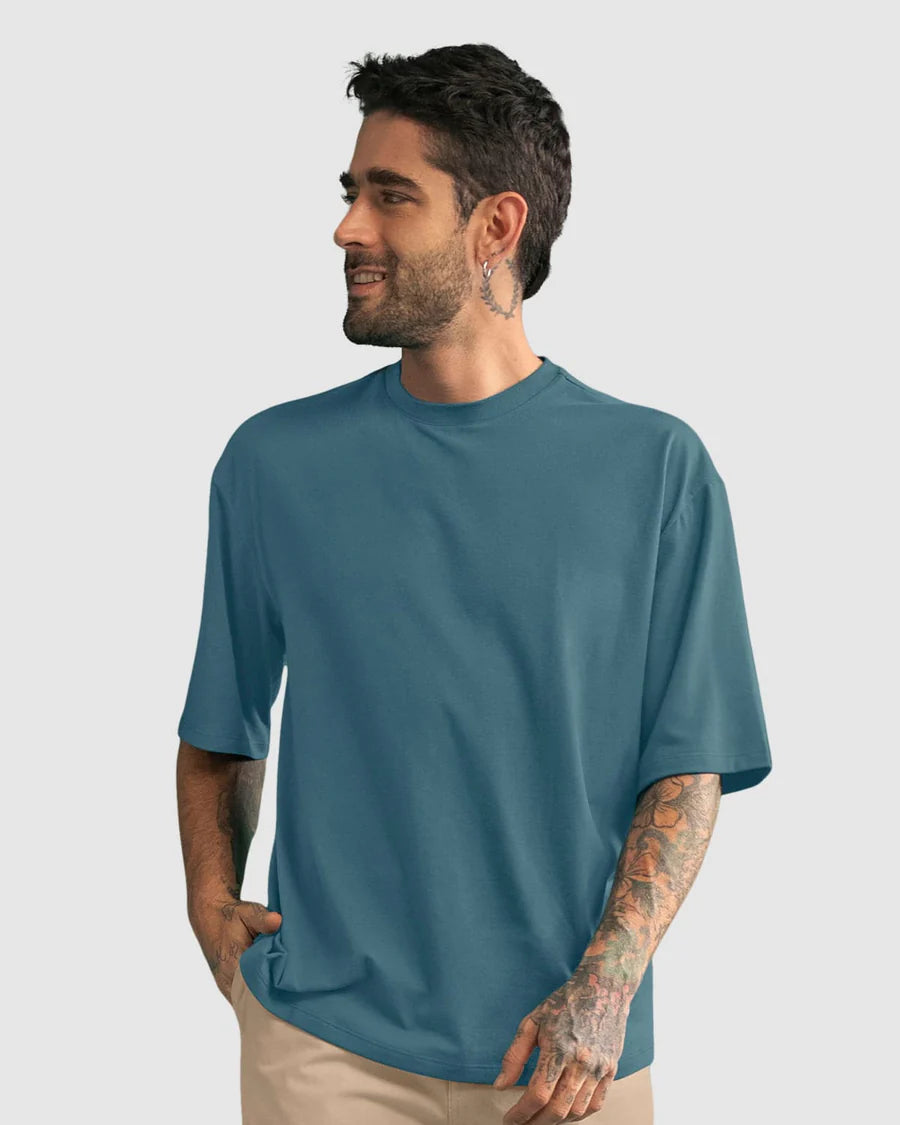 Paquete x 2 Camisetas básicas de silueta amplia - M3136X2