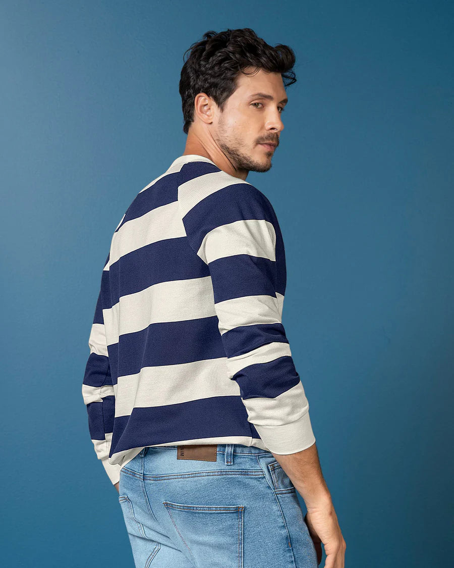 7538 🧥 Buzo Cuello Redondo Básico para Hombre - REF M3151