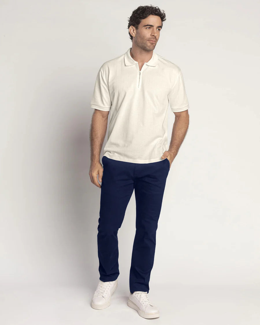 7527 👕 Camiseta Tipo Polo con Cierre y Tela con Textura REF. M3196