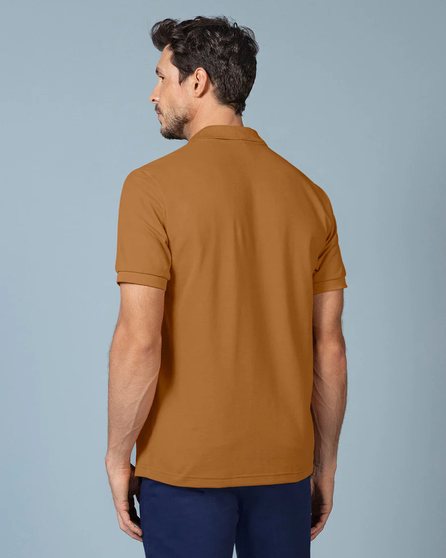 7526 👕 Camiseta Tipo Polo con Aplique Bordado REF. M3209