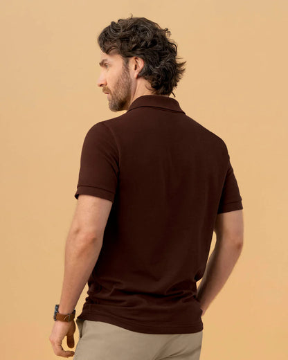 7526 👕 Camiseta Tipo Polo con Aplique Bordado REF. M3209