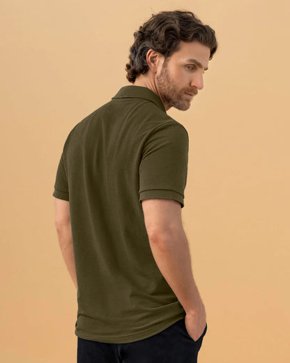 7526 👕 Camiseta Tipo Polo con Aplique Bordado REF. M3209