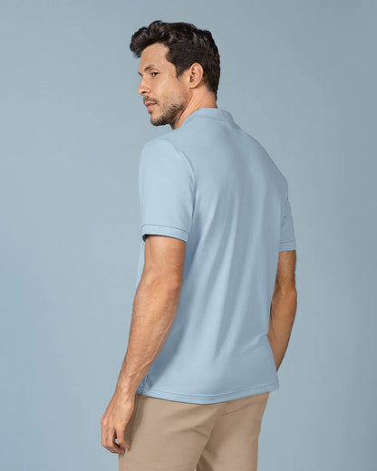 7526 👕 Camiseta Tipo Polo con Aplique Bordado REF. M3209