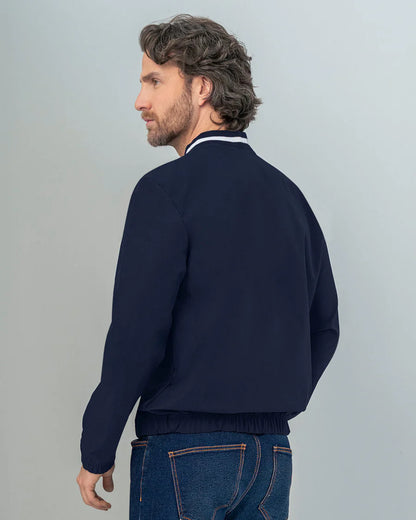 7535 🧥 Chaqueta Tipo Bomber con Cuello en Contraste - REF M3214