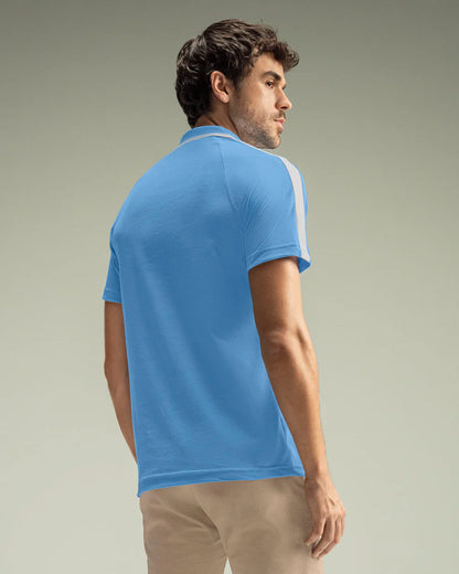 7524 👕 Camiseta Tipo Polo con Cuello Sport y Detalles en Contraste REF. M3227