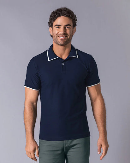 7525 👕 Camiseta Tipo Polo en Tela Piqué REF. M3231
