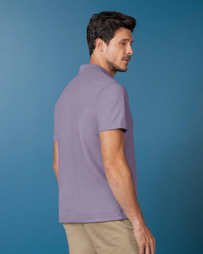 7521 👕 Camiseta Tipo Polo Hombre Cuello Sport Tejido Ref. M3244