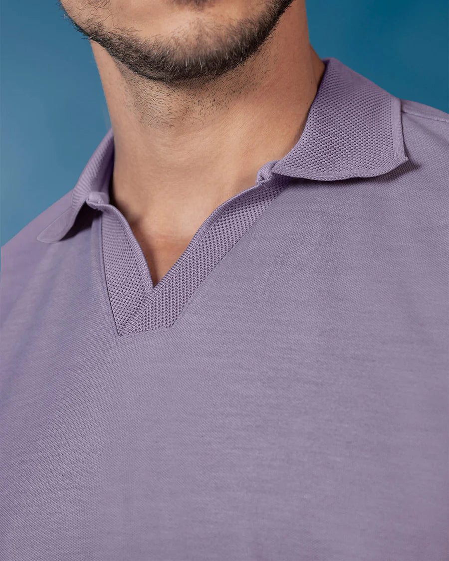 7521 👕 Camiseta Tipo Polo Hombre Cuello Sport Tejido Ref. M3244