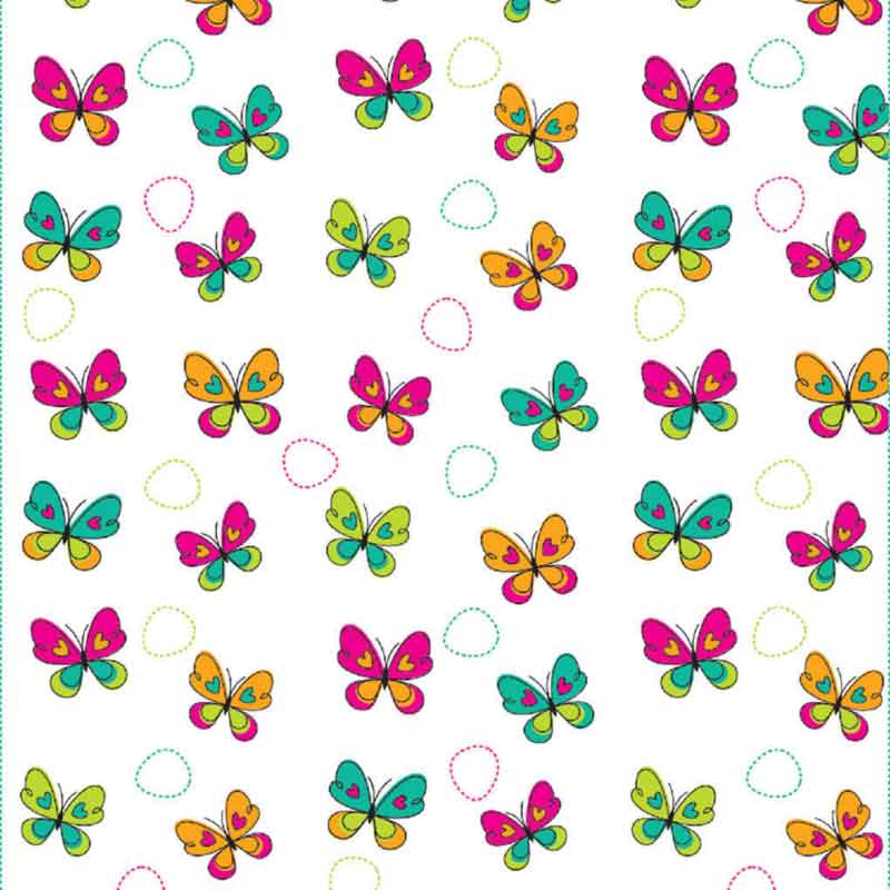 1365-2 Papel Celofán 70×50 Estampado Dama Mariposas y Óvalos – PRIMAVERA