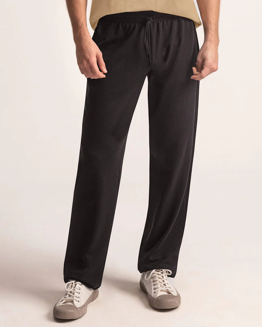 Pantalón exterior bota recta con elástico en cintura para hombre - MP466