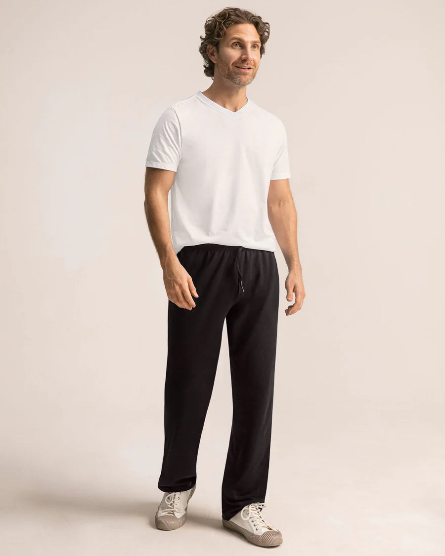 Pantalón exterior bota recta con elástico en cintura para hombre - MP466