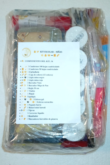 1313-1 🎒✨ Kit Escolar “Sueños en Marcha” – 34 Piezas