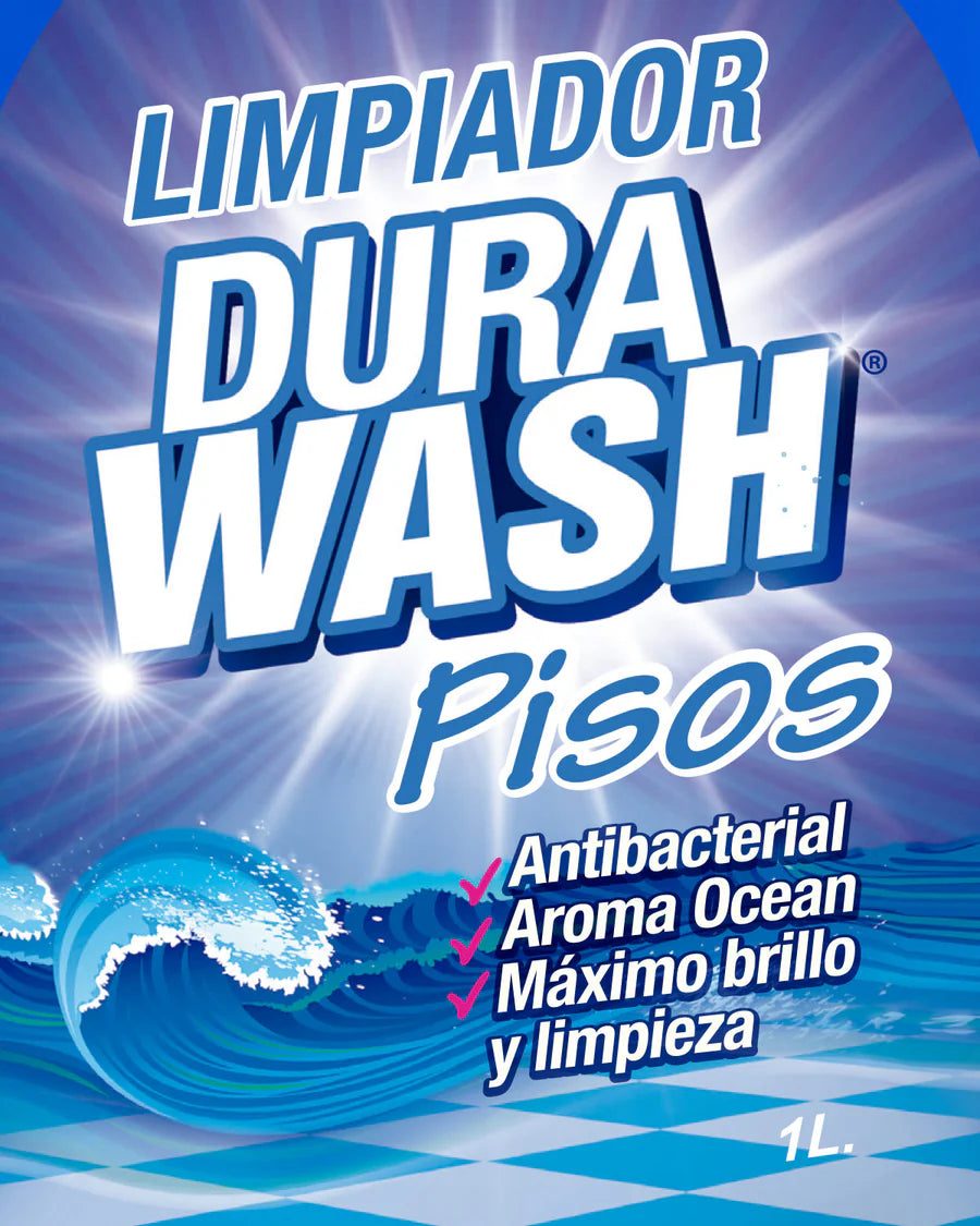 11474  🌊 Limpiador de Pisos Ocean Antibacterial Dura Wash 1L
