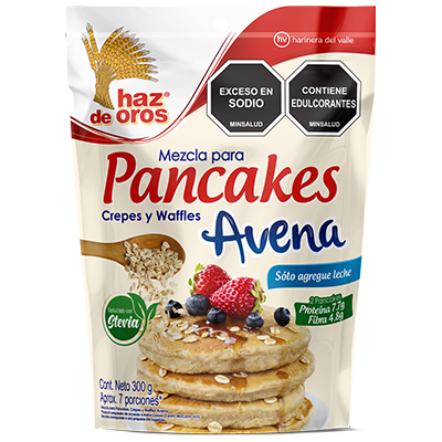10167-1 🥞 Mezcla para Pancakes, Crepes y Waffles Avena 300g