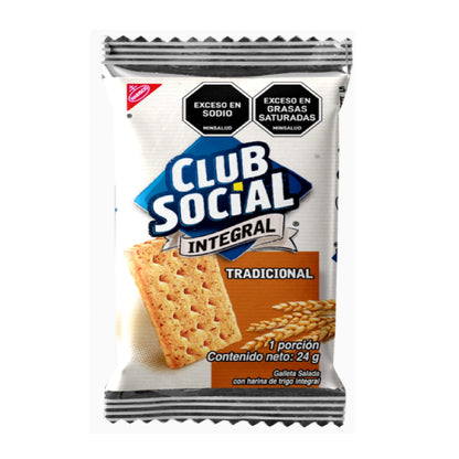 101225 🍪 Galletas Club Social Integral Tradicional x 24g x 9 Unidades 🌾