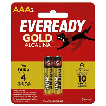 1223-2 🔋 Pila AAA Eveready Gold Alcalina x2 Unidades