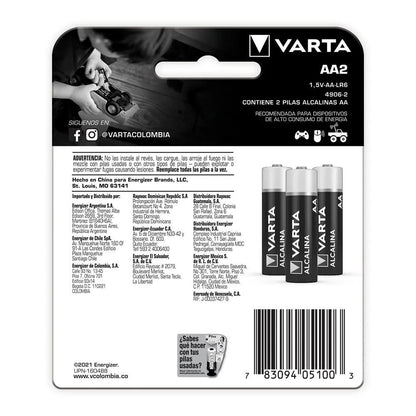 1224-4 🔋 Pila Alcalina Varta AA