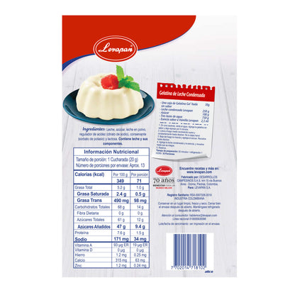 10148-3 🥛 Leche Condensada Levapan Doypack x 250 g