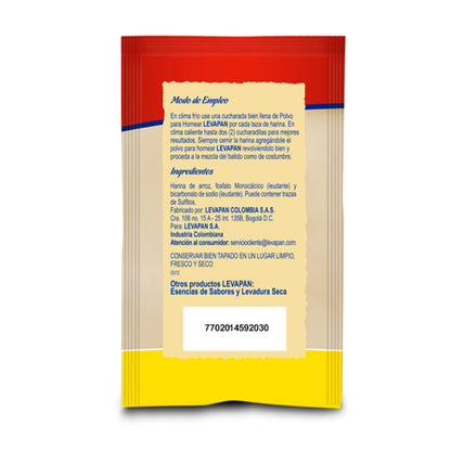 101961 🎂 Polvo para Hornear Levapan sachet x 20g