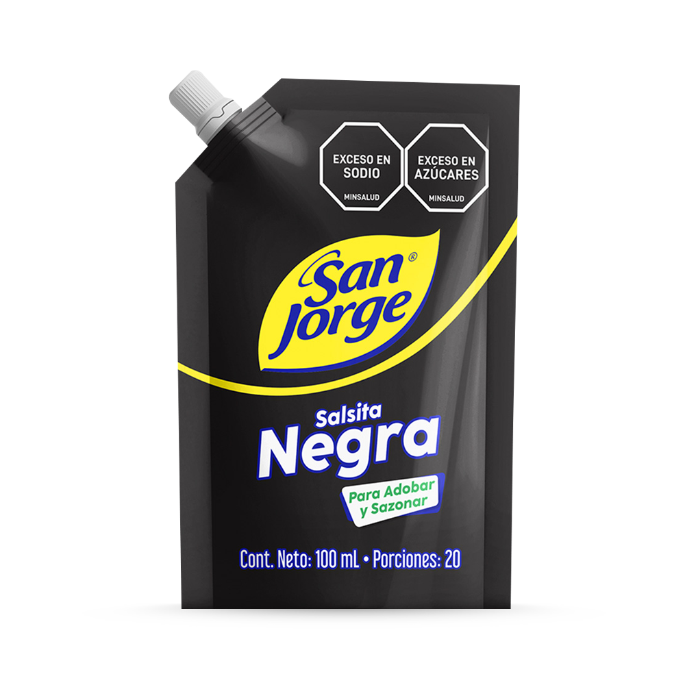 102116-1 🖤 Salsita Negra San Jorge® Doypack x 100 ml
