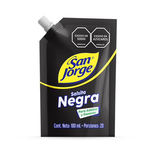102116-1 🖤 Salsita Negra San Jorge® Doypack x 100 ml