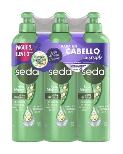 Sedal Crema Peinar Rizos X 3 - REF SDL109 (11)