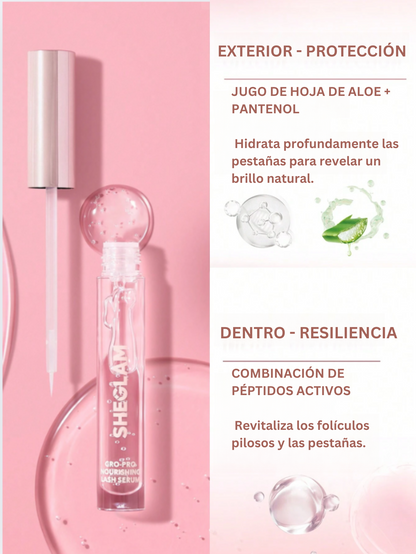 SHEGLAM Gro-Pro Sérum Nutritivo Transparente para Pestañas y Cejas