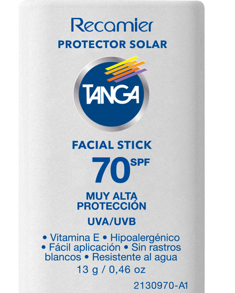 Protector solar facial en Barra SPF 70 Tanga