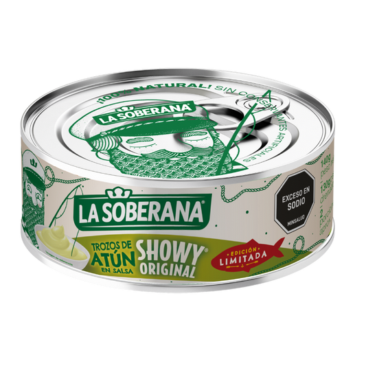1013112 🐟 Trozos de Atún La Soberana en Salsa Showy® Original de Zafran 140 g