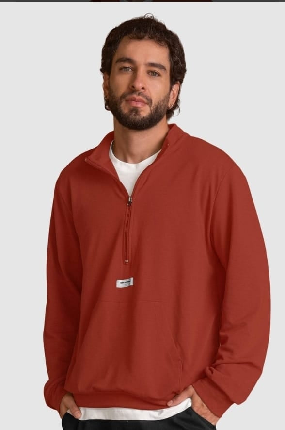 Buzo cuello alto silueta oversized - M3156